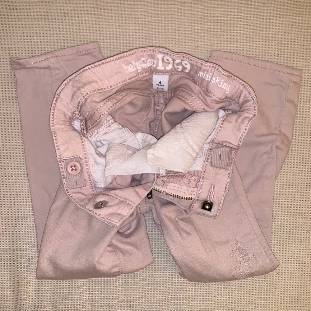 Baby Gap dusty rose slim jeans